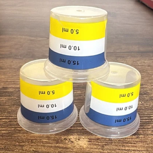Printed measuring cap